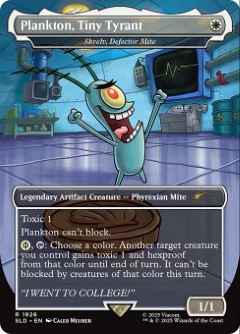 Skrelv, Defector Mite - Plankton, Tiny Tyrant Secret Lair Drop - SpongeBob SquarePants